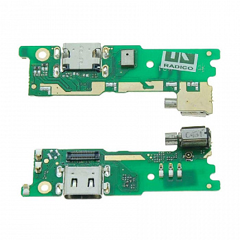 Шлейф Sony Xperia XA1 G3112, G3121 Dual плата с разъемом зарядки Type-C и микрофоном