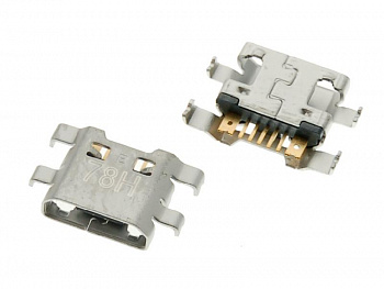 Разъем зарядки LG K580DS. M160. M200N (7pin в разрез платы прямой) micro-USB