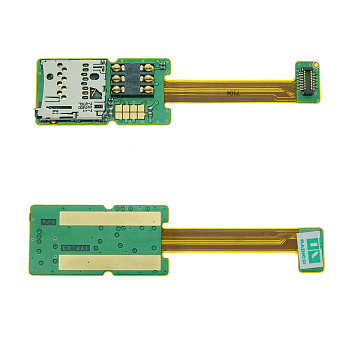 Шлейф Nokia E65 для сим и флэш карты, Original