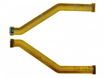 Шлейф Samsung A20 / A205F, шлейф №1(lcd, small) original