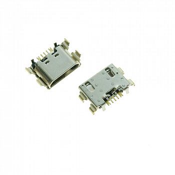 Разъем зарядки Xiaomi Redmi 7 micro-USB 5pin (в разрез перевернутый)